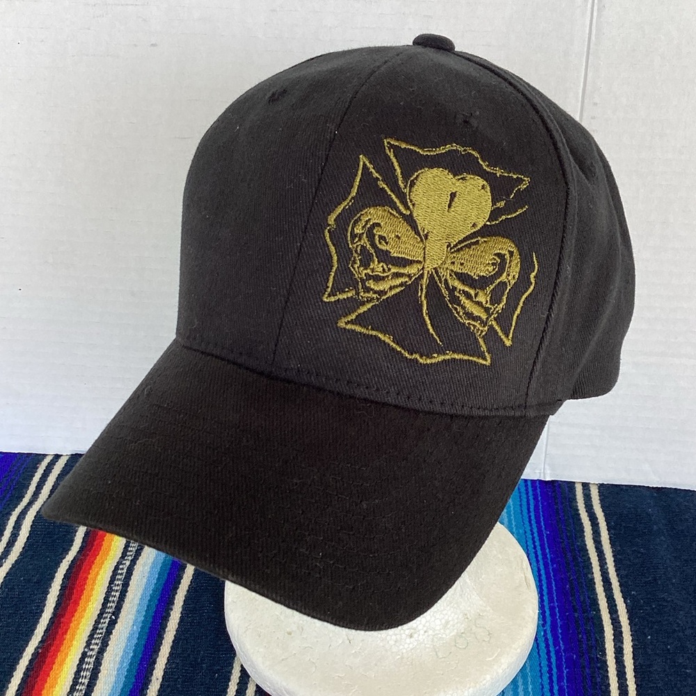 Black helmet st Patrick’s Day FlexFit hat size L/XL